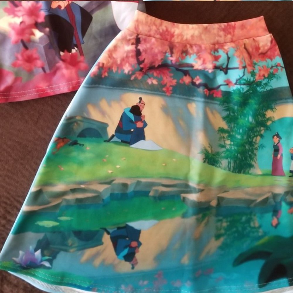 Rare Blackmilk Mulan a line skirt sample